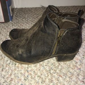 Gray Ankle Boots